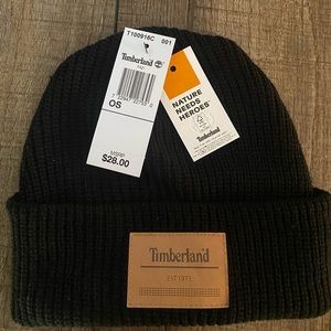 Black Timberland Beanie